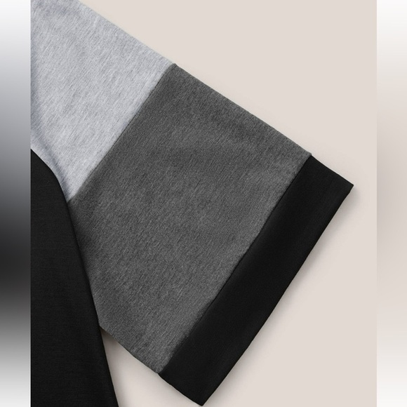 BloomChic Plus Size 2XL Colorblock Contrast Crew Neck Raglan Sleeve T-shirt us18 - Picture 5 of 7